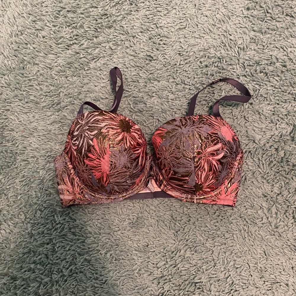 Floral Print Bra